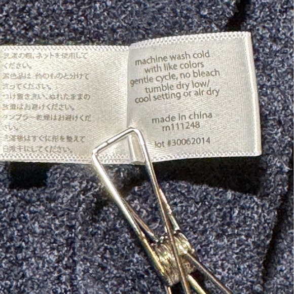 Barefoot Dreams Bamboo CozyChic Lite Indigo Cardigan Sweater Women S/M - Picture 11 of 11